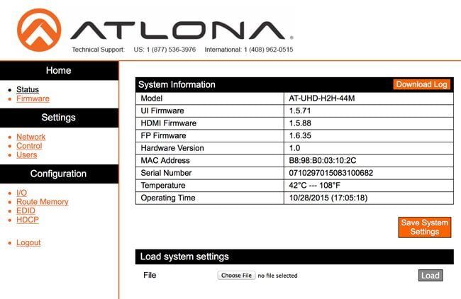 مراجعة Atlona AT-UHD-H2H-44M 4x4 UHD HDMI Matrix Switcher