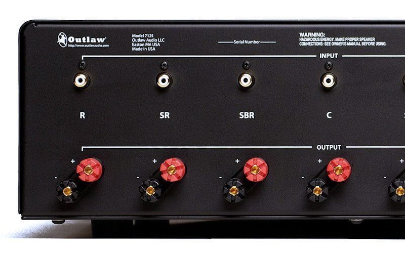 Revisión del amplificador de siete canales Outlaw Audio Modelo 7125