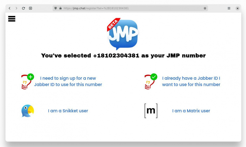   JMP- رقم جديد