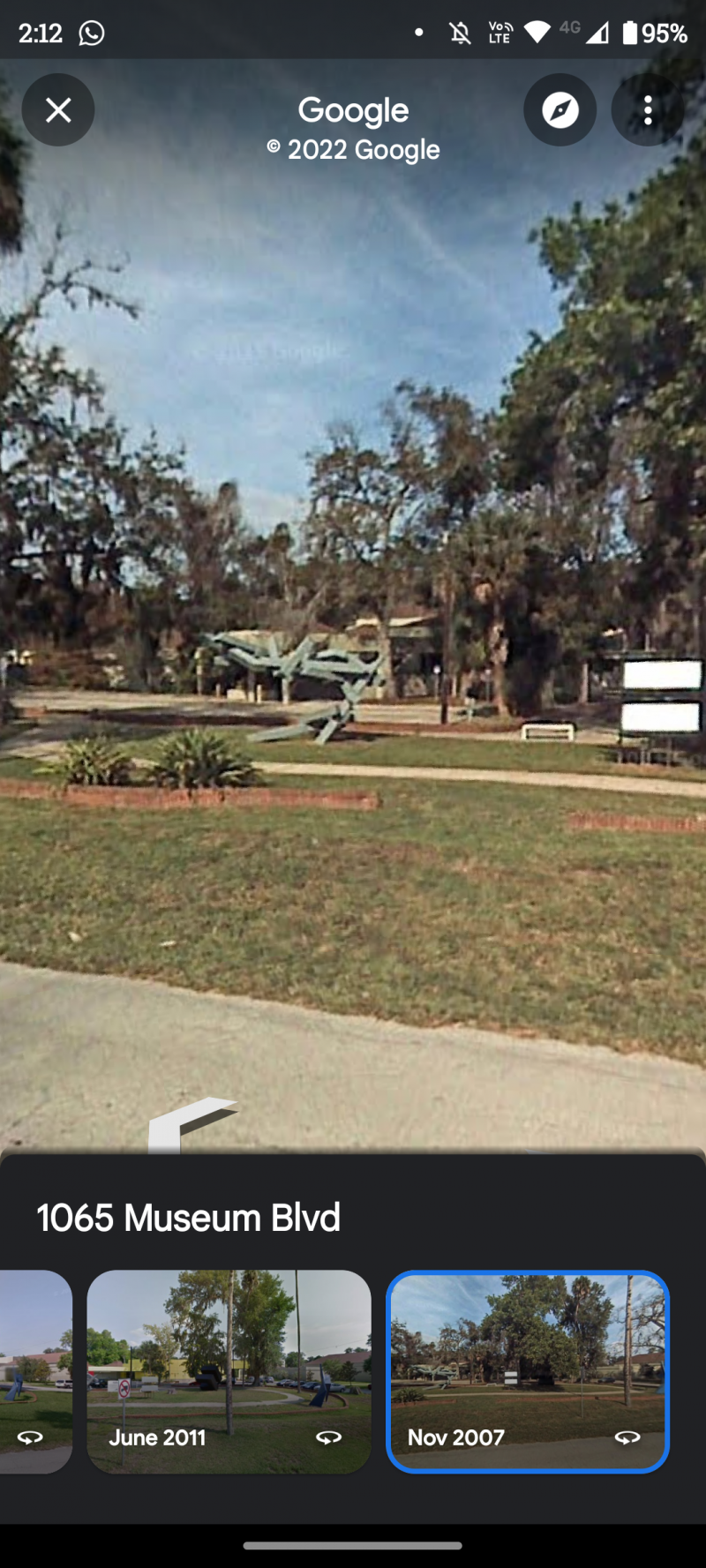   Gambar muzium yang ditangkap dalam Street View 2007
