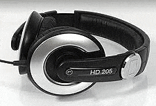 Sennheiser HD 205-II סיבוב אוזניות DJ אוזניות נבדקו