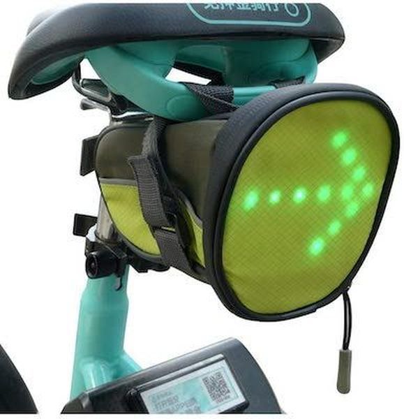 FANCYWING حقيبة سرج الدراجة LED