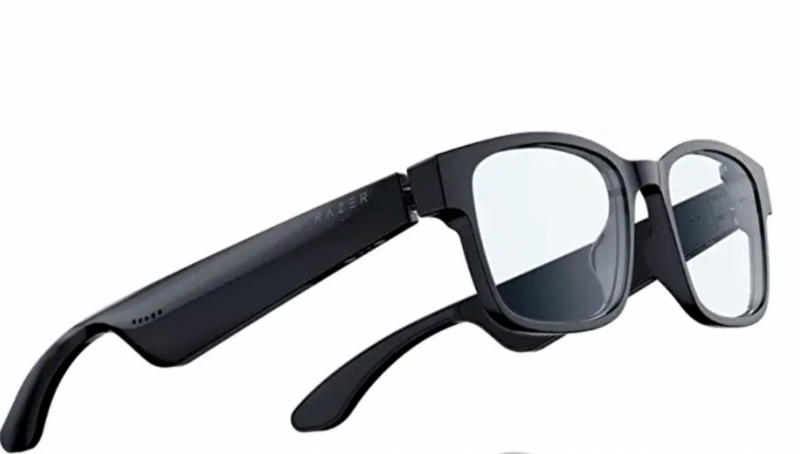   Foto completa de um par de óculos inteligentes Razer Anzu