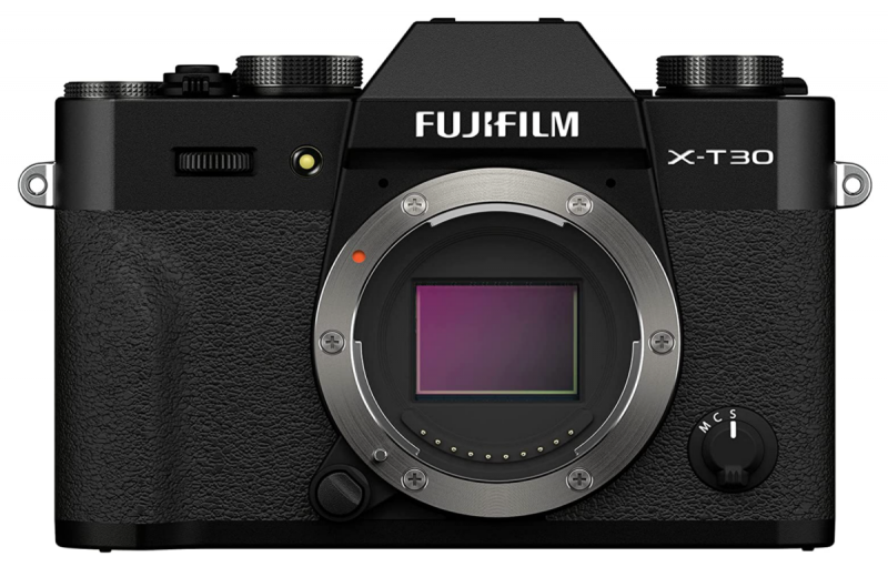   Eine vollständige Gesichtsaufnahme einer Fujifilm X-T30 II