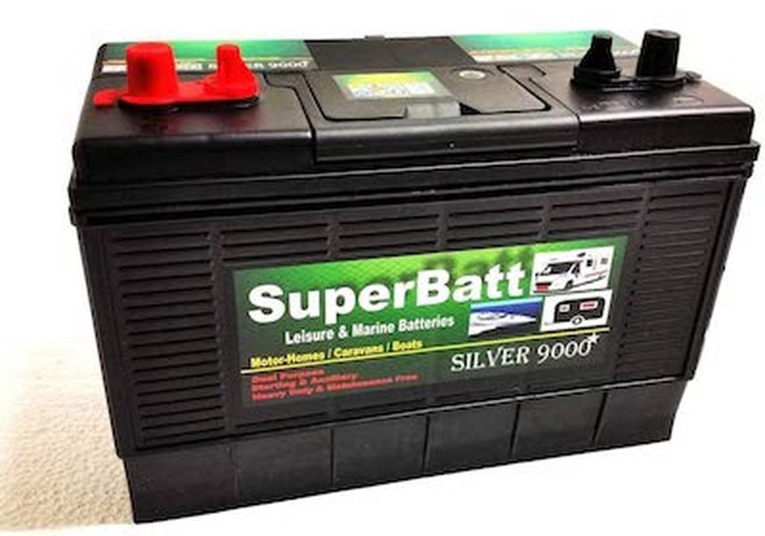 SuperBatt DT120 ヘビー デューティー ウルトラ ディープ サイクル デュアル パーパス レジャー バッテリー