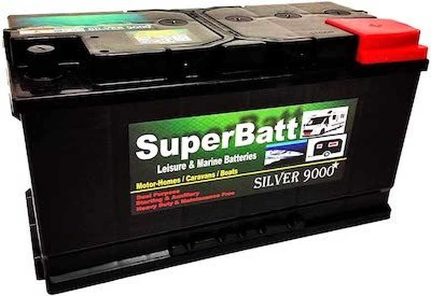 Batería de ocio de ciclo profundo SuperBatt LM110 para autocaravanas y caravanas