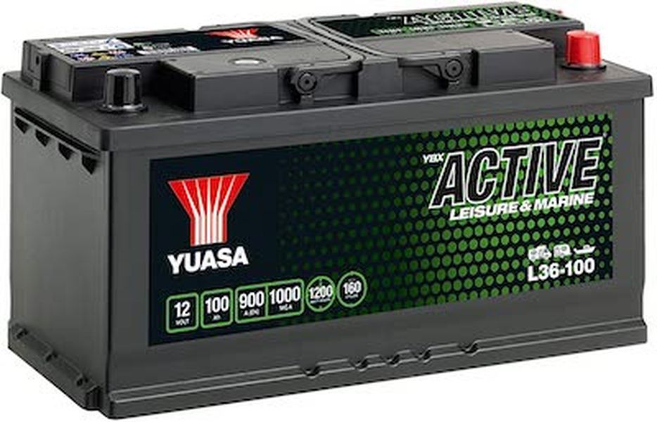 Yuasa L36-100 12V 100Ah 900A baterie pro volný čas