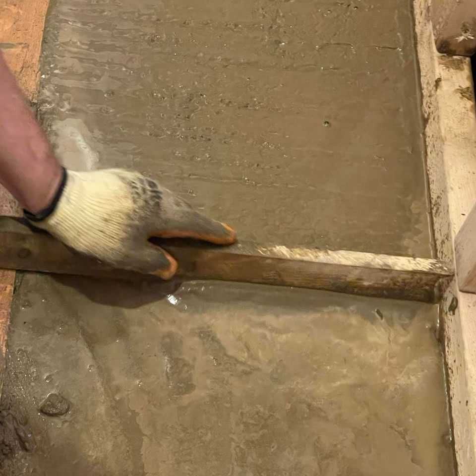 hur man lägger betongbas