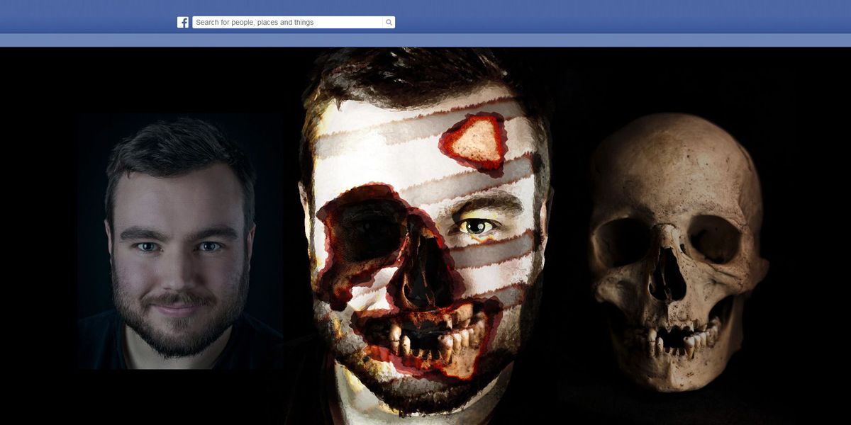 Készíts hátborzongató Facebook -profilképet ezzel az ingyenes Photoshop -sablonnal