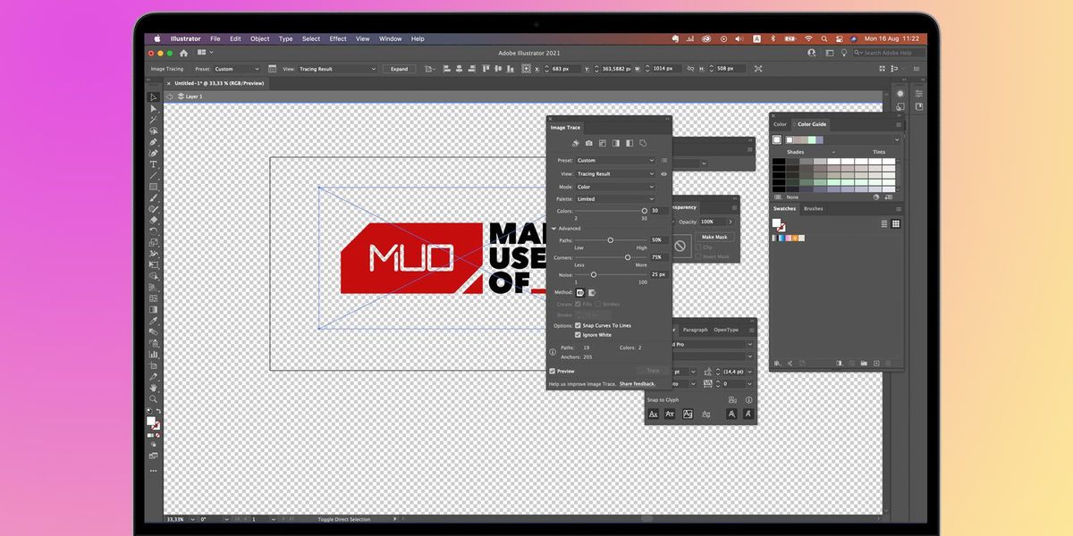 Hur man gör en bakgrund transparent i Adobe Illustrator