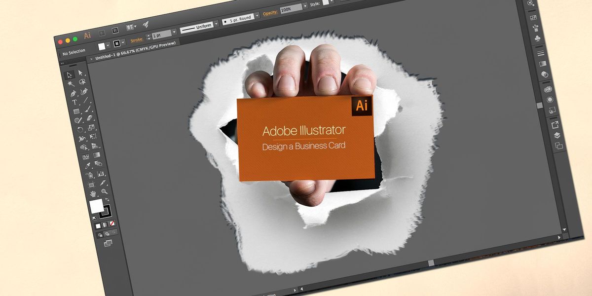 วิธีออกแบบนามบัตรใน Adobe Illustrator