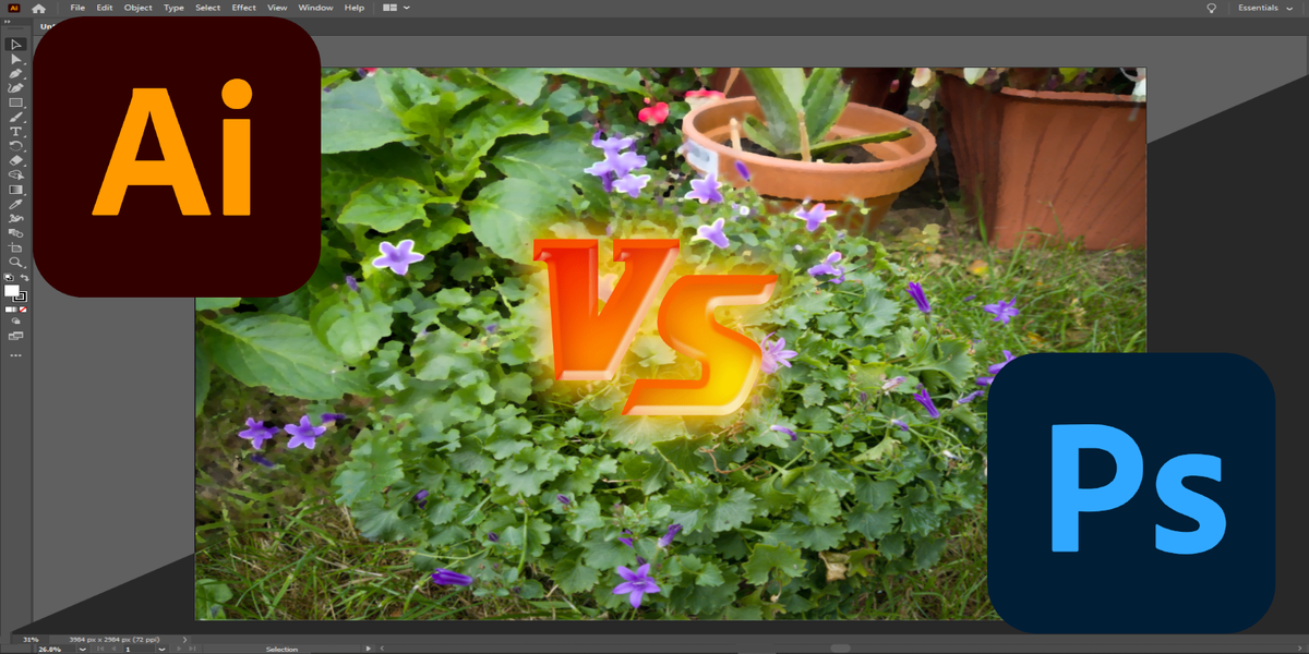 Adobe Illustrator vs. Photoshop: Mikä on ero?