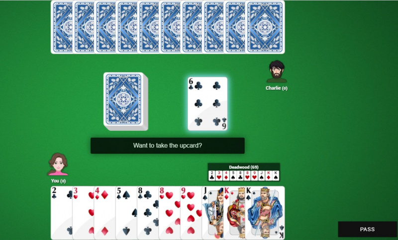   gin rummy kortspel online webbplats