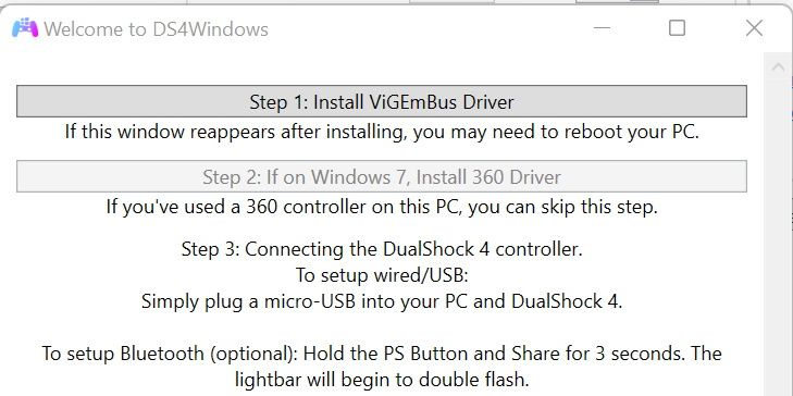   Instructions d'installation étape par étape pour DS4Windows