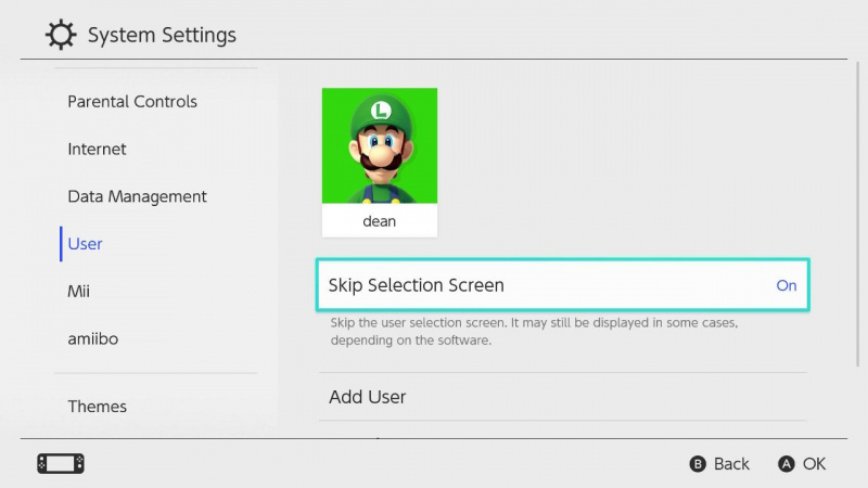Cum să omiteți ecranul de selecție a utilizatorului pe Nintendo Switch