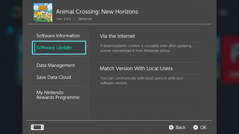  Kako posodobiti Animal Crossing New Horizons na nintendo switch