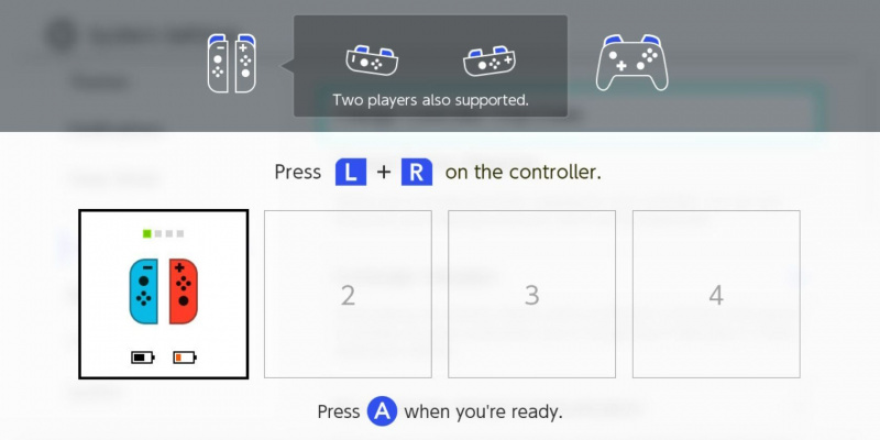  شاشة اتصال وحدة التحكم على لوحة معلومات Nintendo Switch
