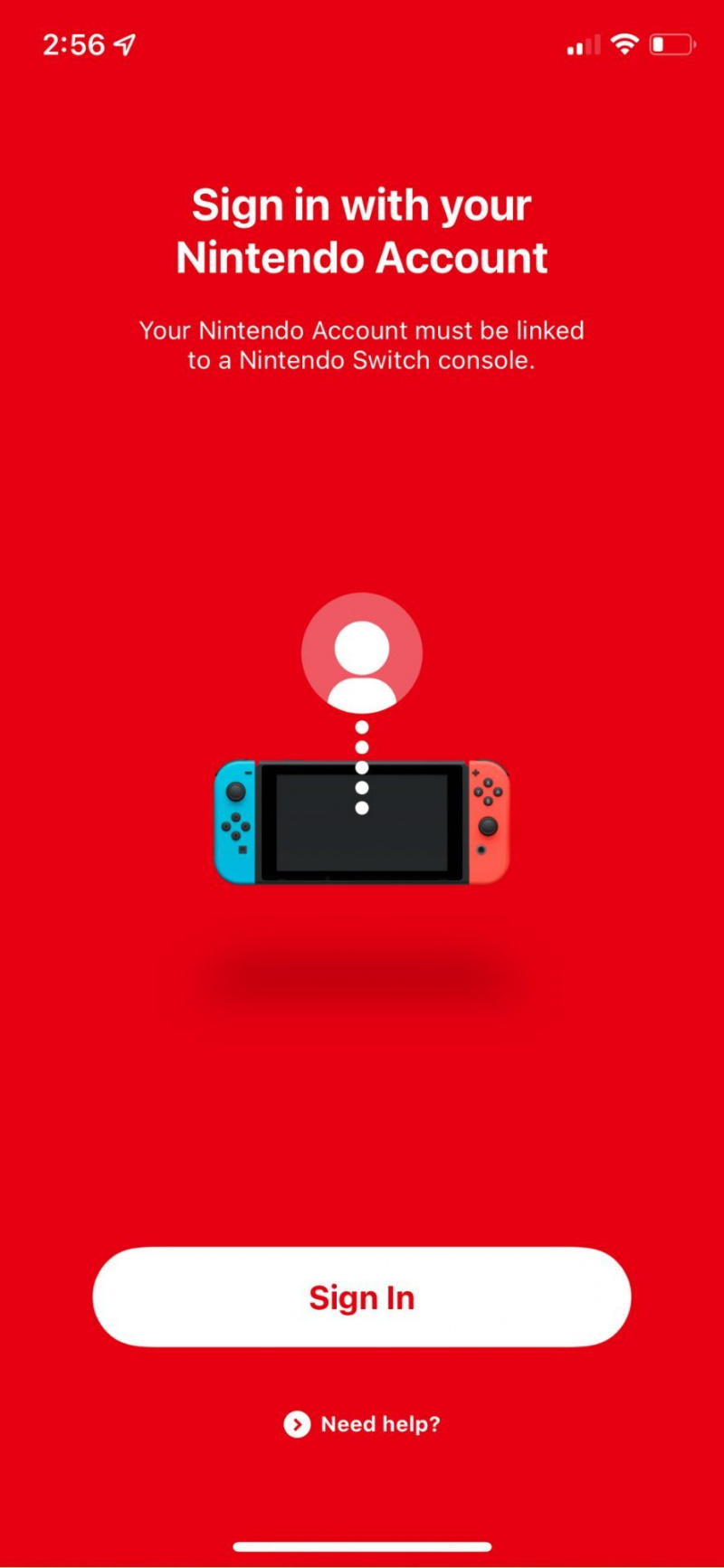   Äänikeskustelun määrittäminen Nintendo switchin online-sovelluksen sisäänkirjautumisen avulla
