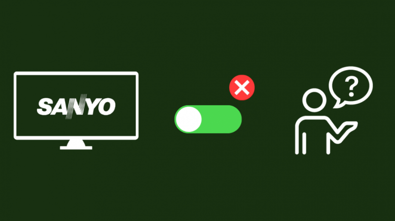 Sanyo TV ei käynnisty: kuinka korjata se sekunneissa