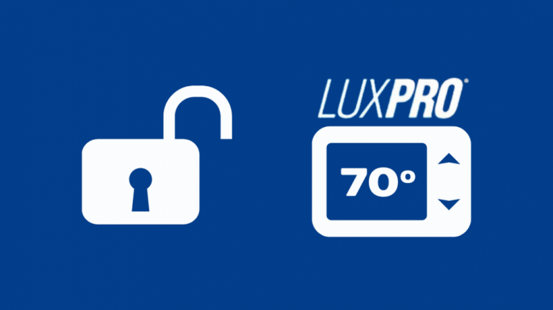몇 초 만에 LuxPro 온도 조절기를 손쉽게 잠금 해제하는 방법