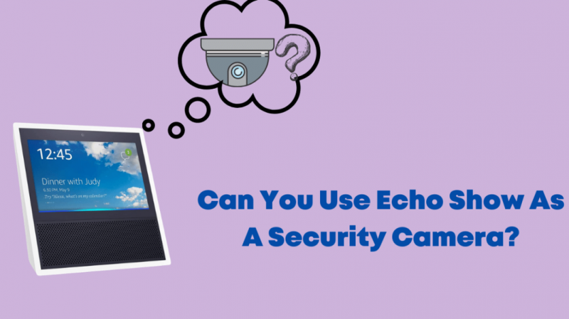 Podeu utilitzar Echo Show com a càmera de seguretat?