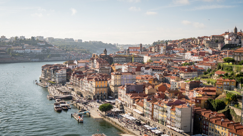   φωτογραφία μιας πόλης στην Πορτογαλία