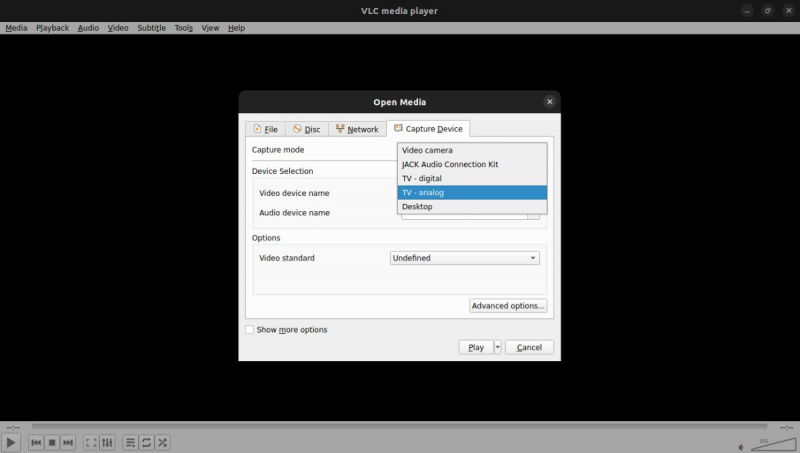  VLC لتسجيل الشاشة على Linux