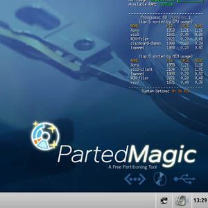 Parted Magic: Hộp công cụ ổ cứng hoàn chỉnh trên một đĩa CD trực tiếp