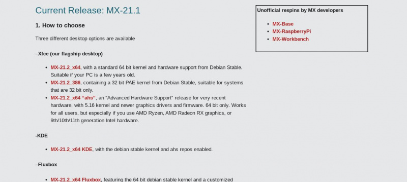  MX Linux-21.2 다운로드