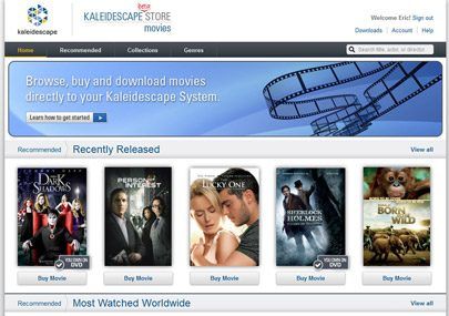 Kaleidescape ponúka internetové dodanie filmov a bonusov v kvalite Blu-ray