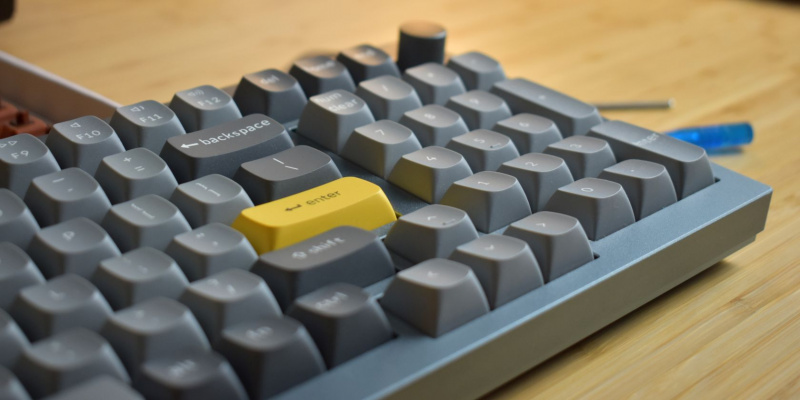   keychron q5 عرض الجانب مفاتيح لوحة المفاتيح