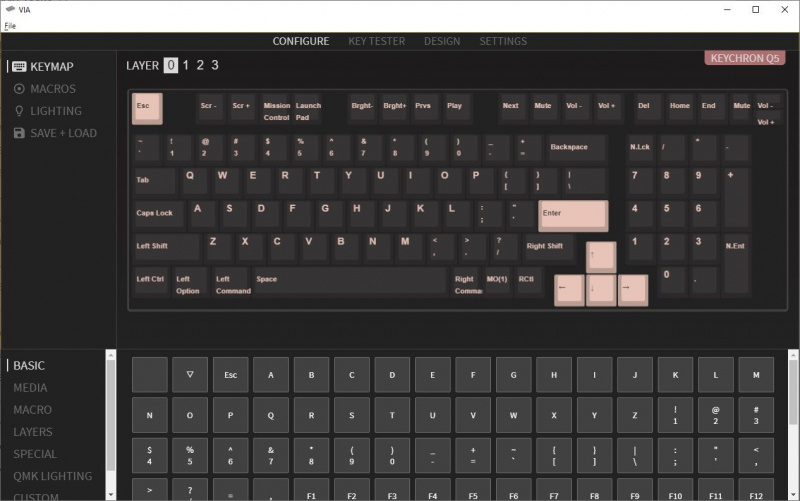   prin intermediul software-ului de personalizare a tastaturii