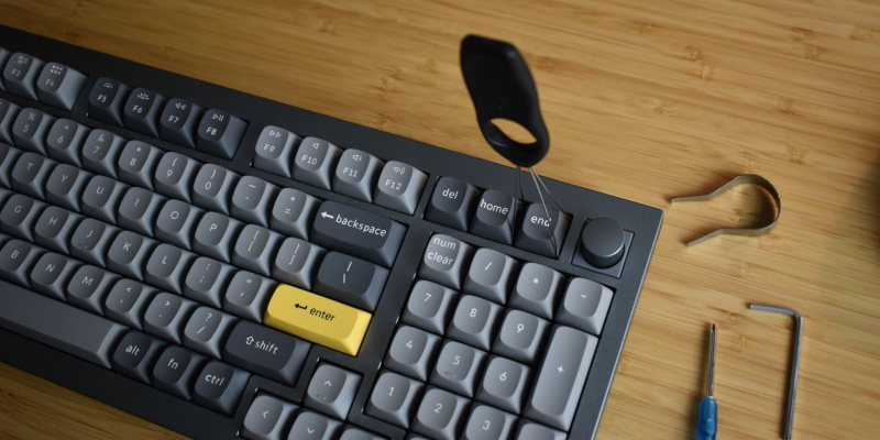   keychron q5 لوحة المفاتيح esc مع غطاء مجتذب