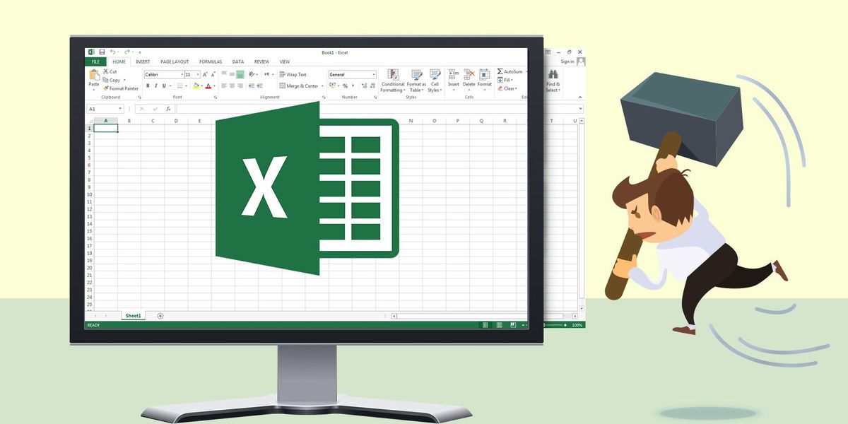 Slik tilpasser du Excel -regnearket til skjermen