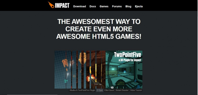  Официалният уебсайт на impactJS