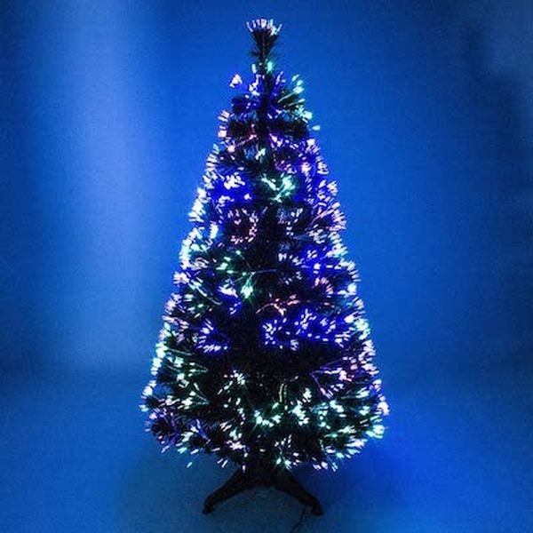 Árvore de Natal de fibra óptica artificial verde