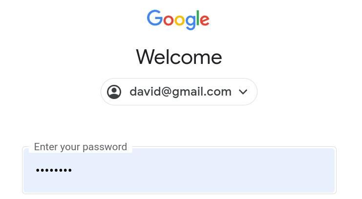   logga in på googlemail