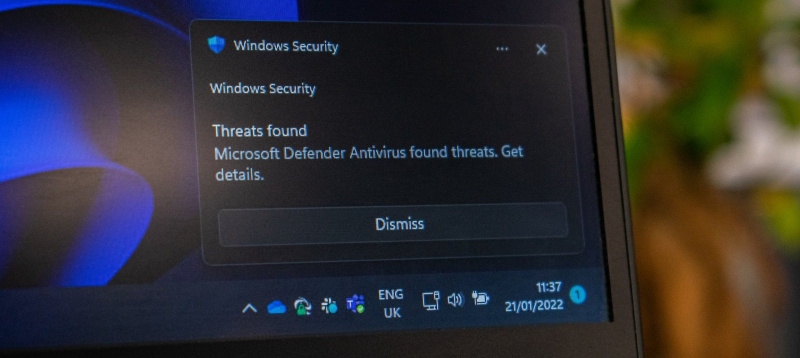   „Microsoft Defender“ pranešimo nuotrauka