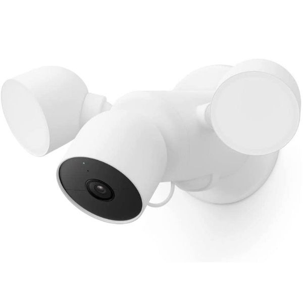   ஃப்ளட்லைட் கம்பியுடன் கூடிய Google Nest Cam