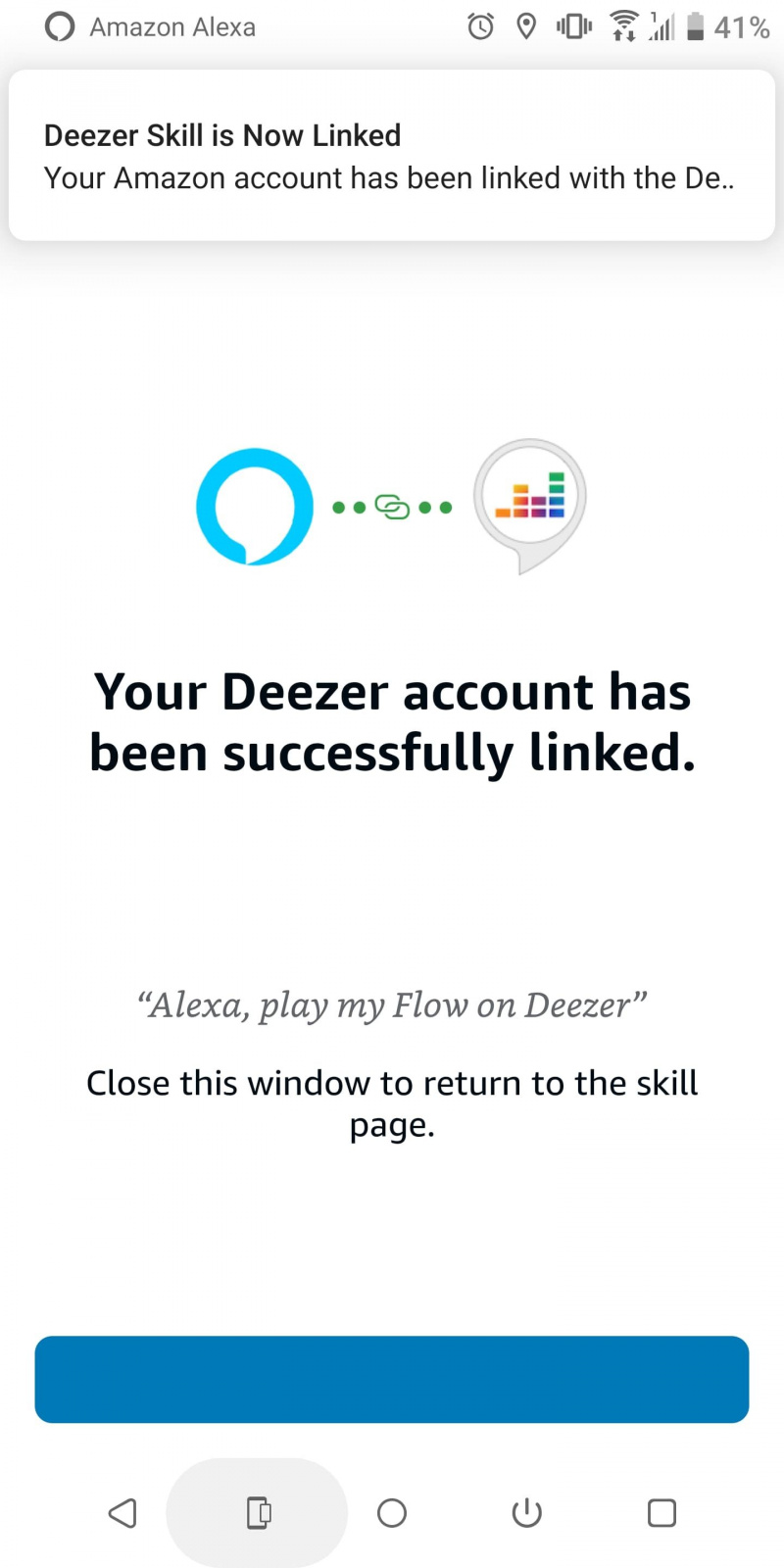  Deezer länkad på Alexa