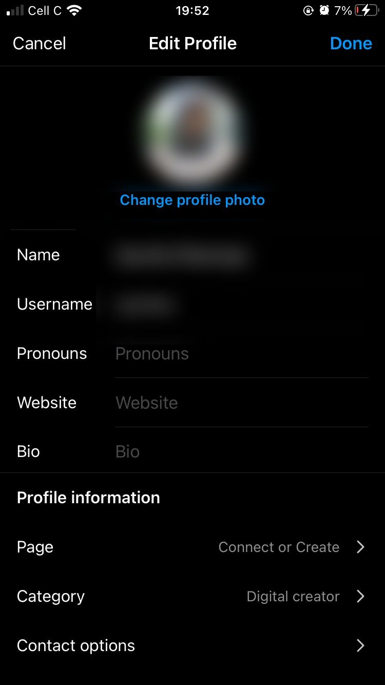 كيفية تغيير صورة ملفك الشخصي على Instagram
