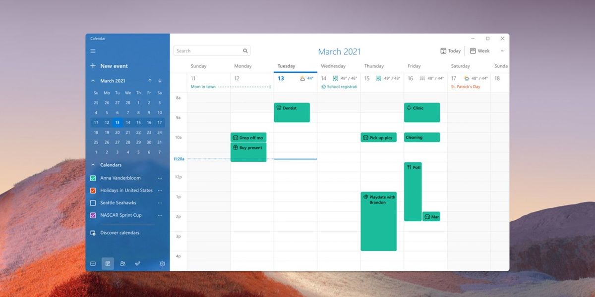 Els provadors de Windows 11 obtenen el gust de les aplicacions de correu, calendari i calculadores noves