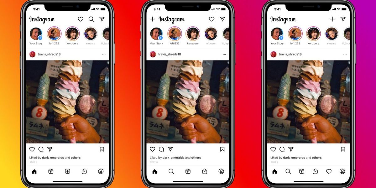 Instagram inizia a testare i nuovi layout della schermata iniziale