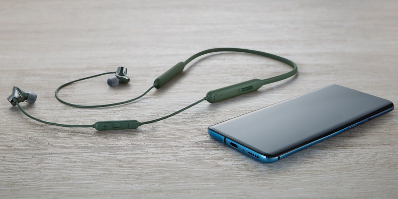  Fones de ouvido sem fio OnePlus Bullets Wireless 2 com fita para o pescoço
