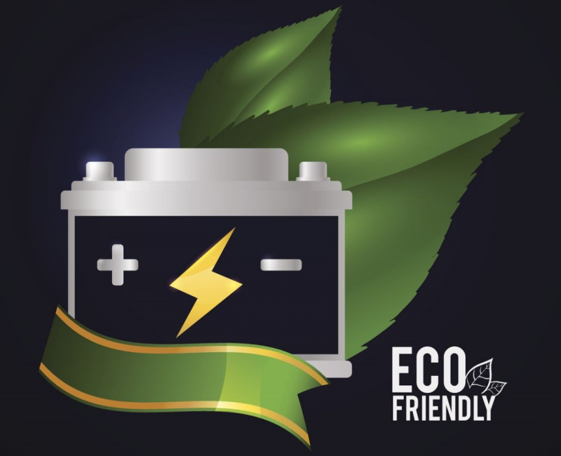   grafikk for resirkulering av batteri