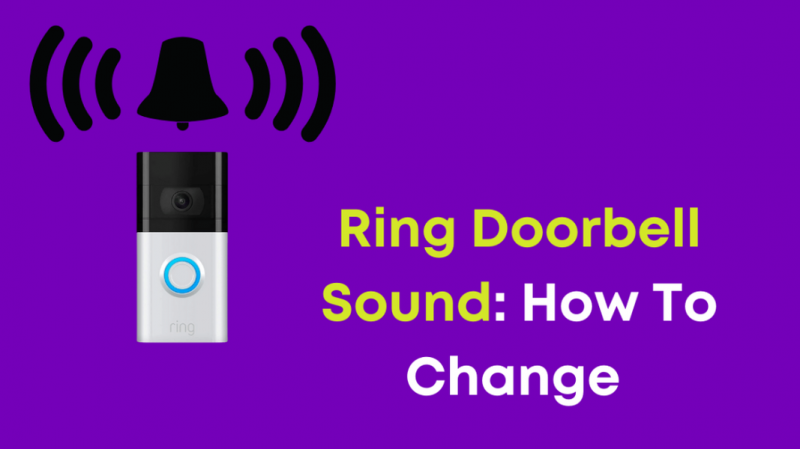 Você pode alterar o som da campainha do anel do lado de fora?
