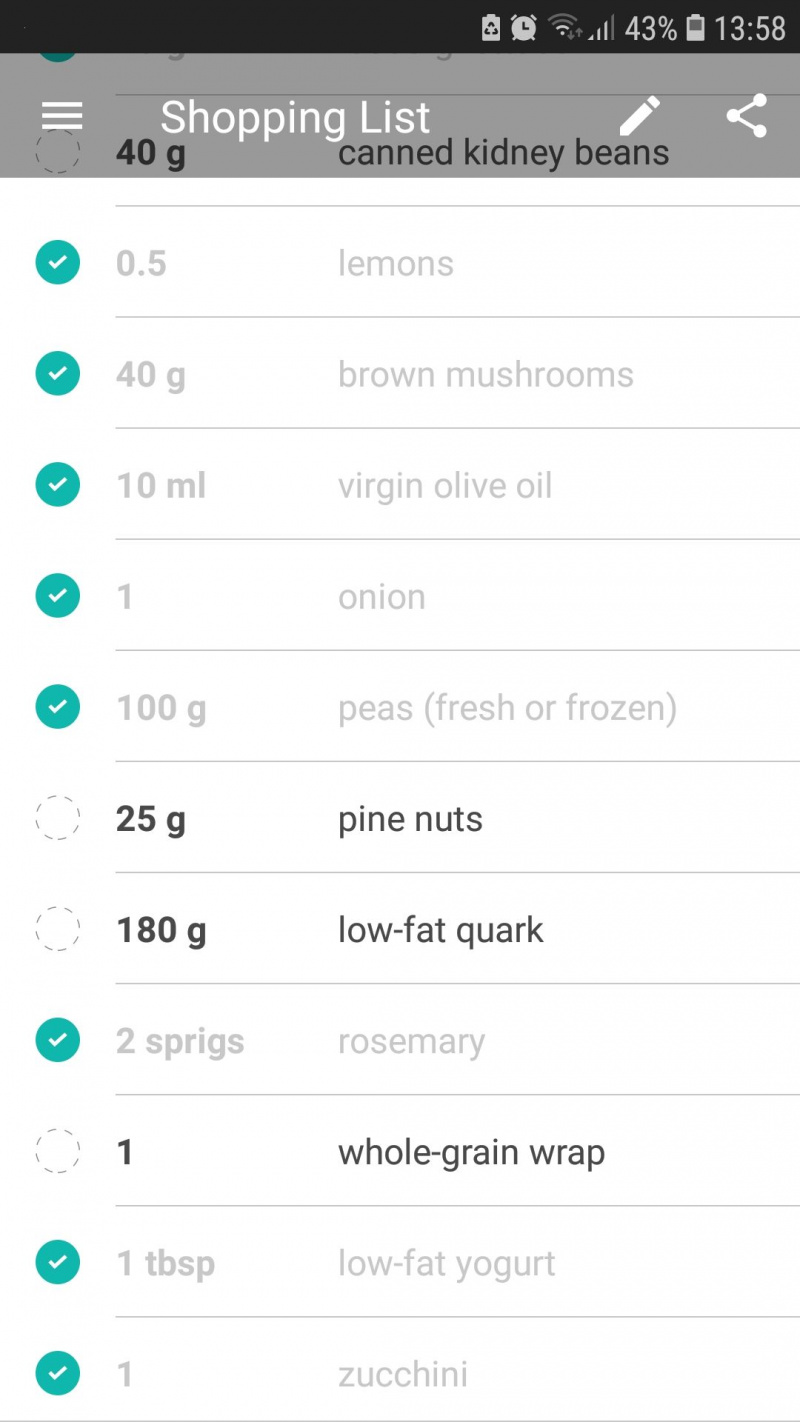   Senarai beli-belah aplikasi kesihatan mudah alih Freeletics Nutrition