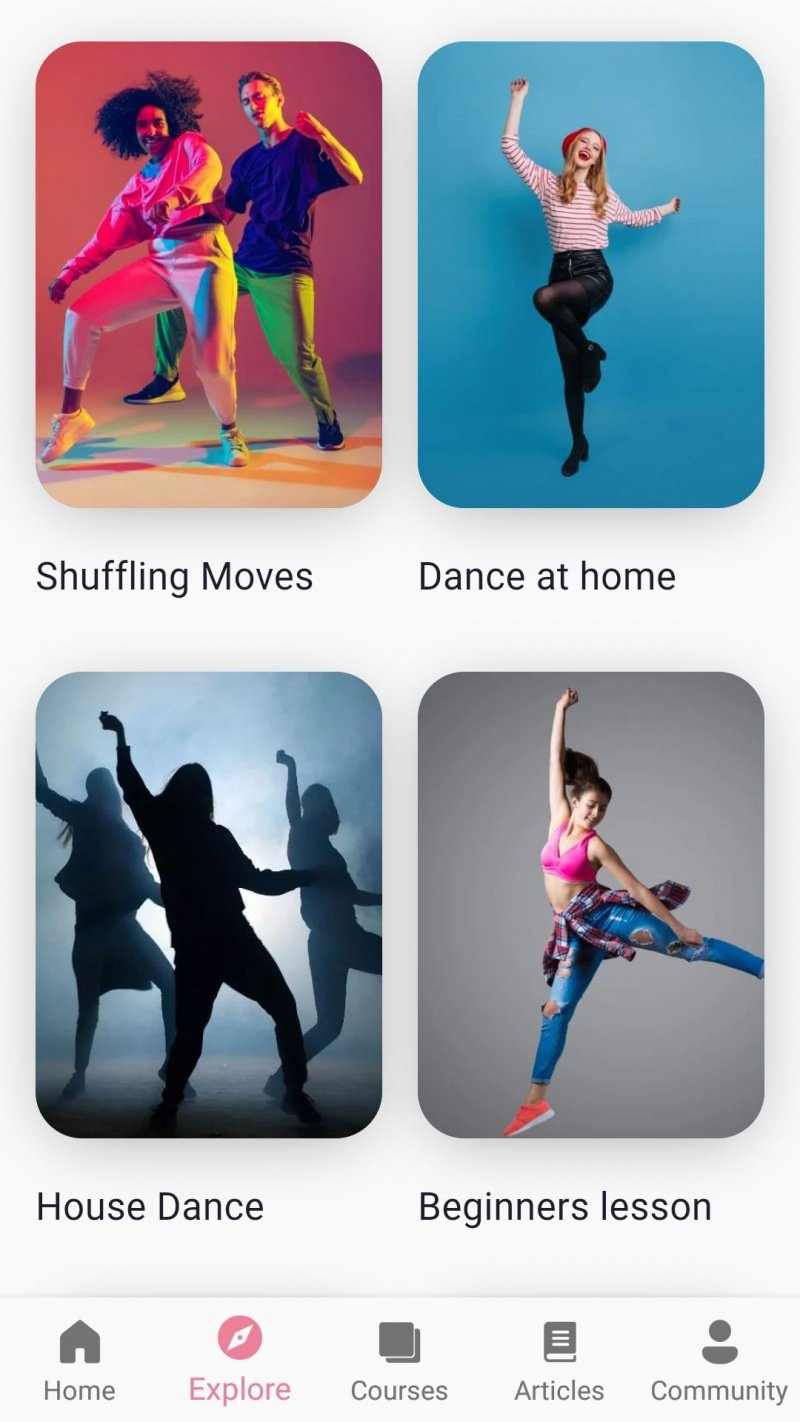   Aprenda a dançar em casa aplicativo de fitness móvel explorar