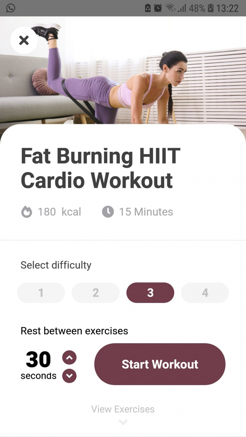   تطبيق Resistance Band Workout للجوال HIIT Cardio
