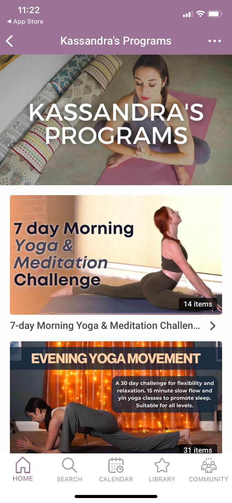   Programas de Yoga com Kassandra